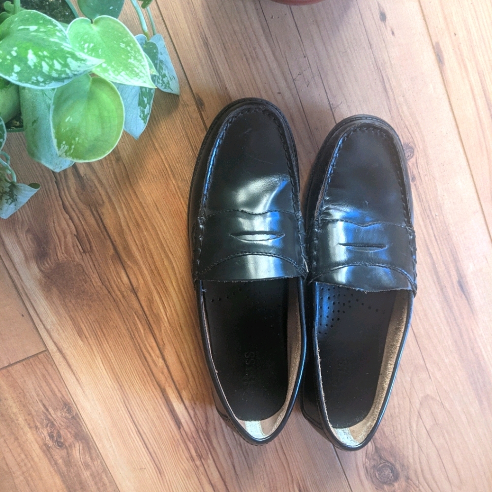 Leather loafers
